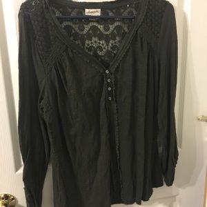 Anthropologie top green